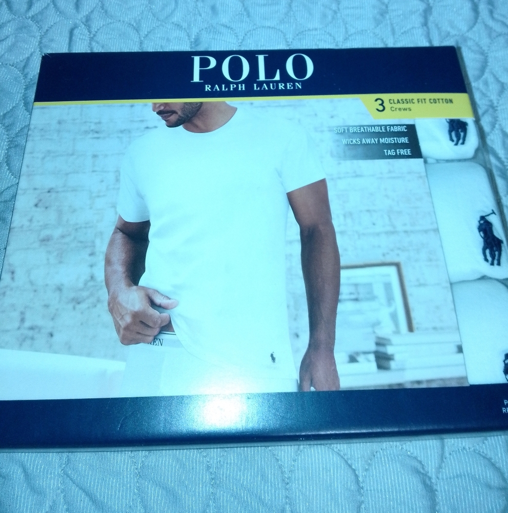 BNIB MENS RALPH LAUREN POLO T SHIRT MULTIPACK